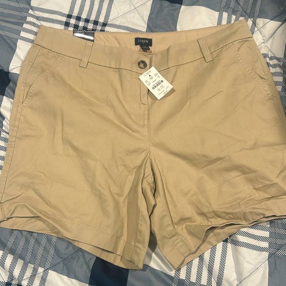 Brand new Jcrew tan shorts size 12